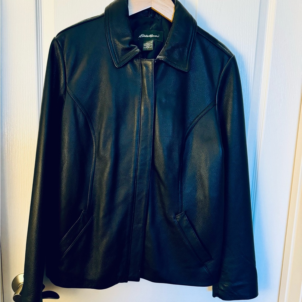 Eddie Bauer Black Leather Jacket
